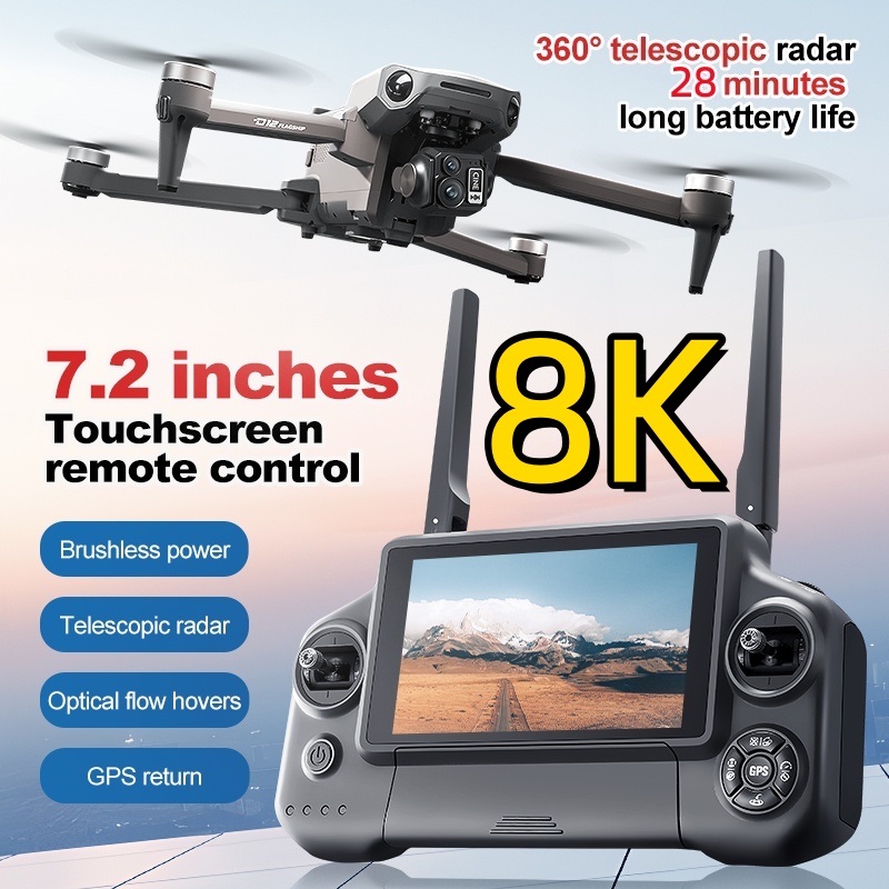 Dron RC z 3-osiowym gimbalem 8 – Drone Gimbal Brushless recenzja i cena