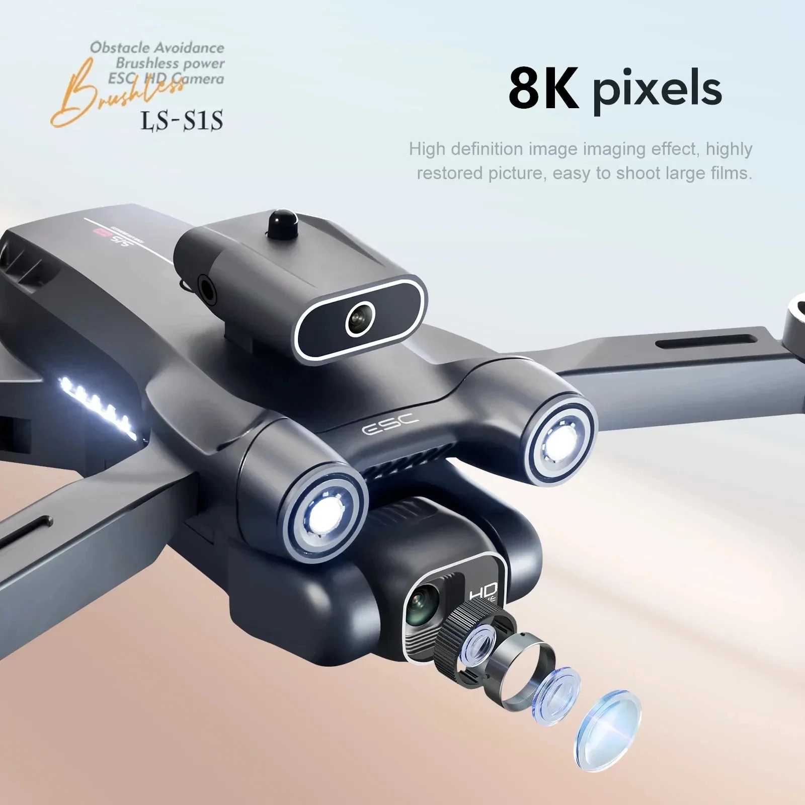 Nowy S1S 5G GPS Drone Camera 8 – Drone Gimbal Brushless recenzja i cena