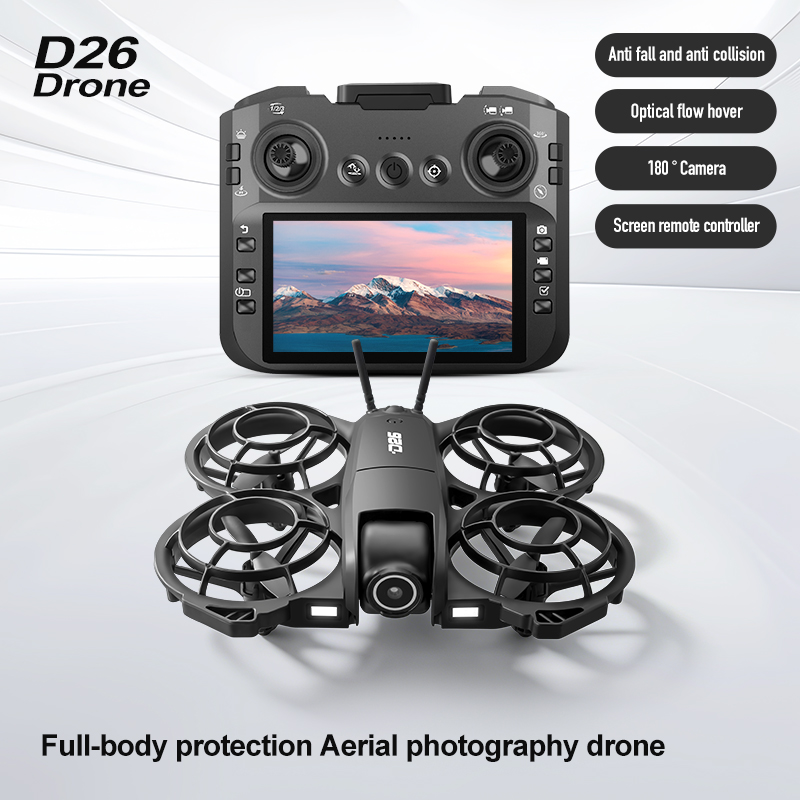 Dron D26 4K Aerial HD 180 °    – Drone Gimbal Case recenzja i cena